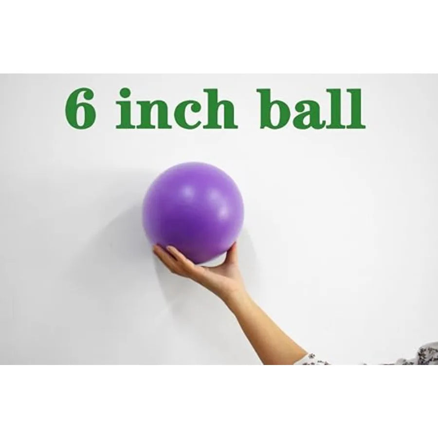 Small Exercise Ball Between Knees, 6 inch Pilates Ball