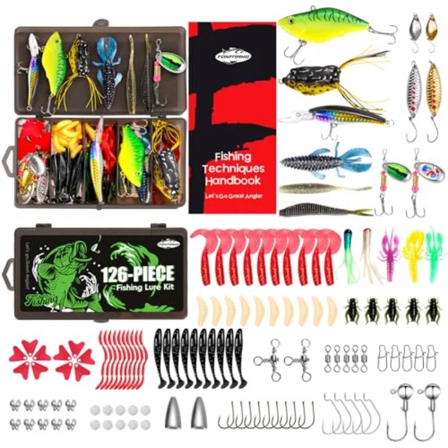 Fishing Lures - Tackle Box with Tackle Included,