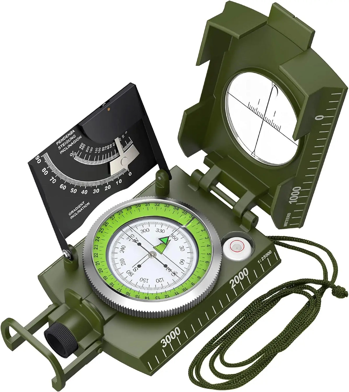 High Precision Outdoor Survival Military Compass