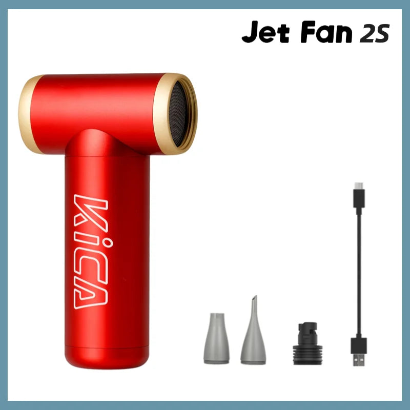 KiCA JetFan 2S Portable Air Blower 117000RPM Rechargeable Mini Fan,