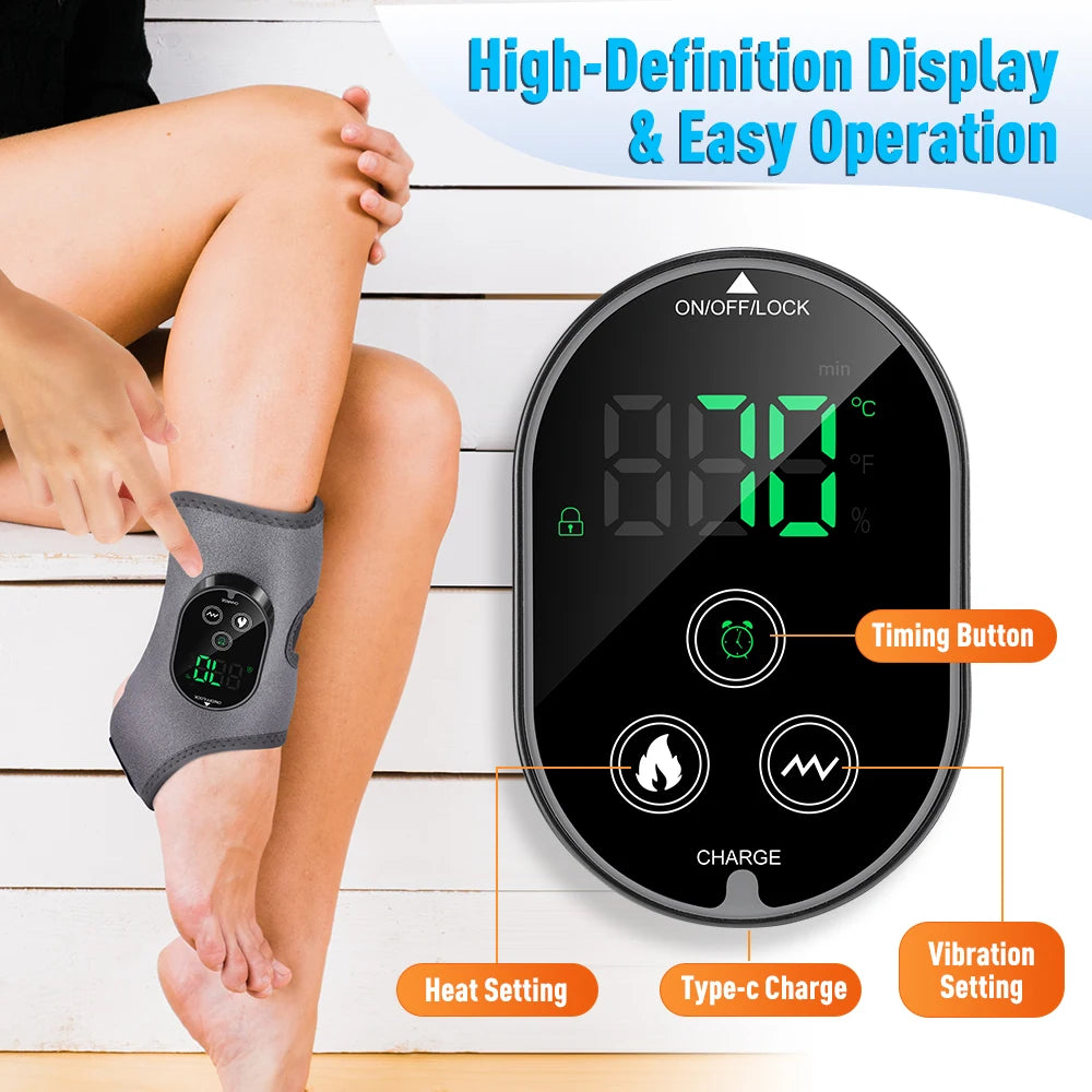 Electric 3-in-1 Ankle Calf Foot Vibration Massager