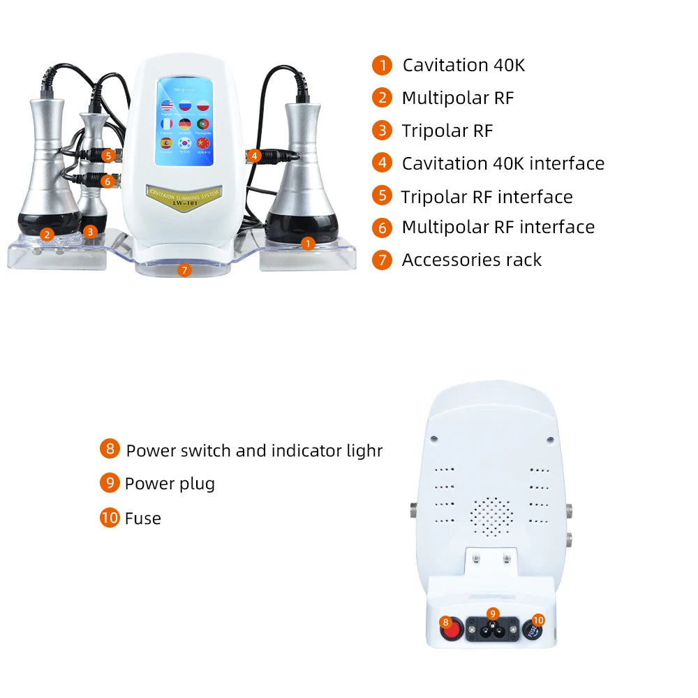 3 In 1 Uasonic Cavitation Machine