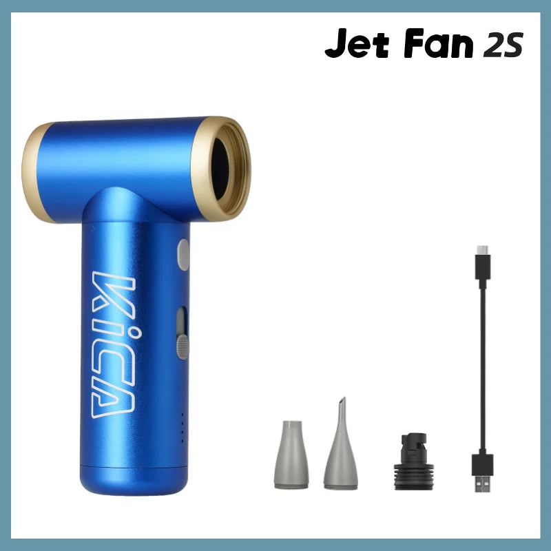KiCA JetFan 2S Portable Air Blower 117000RPM Rechargeable Mini Fan,