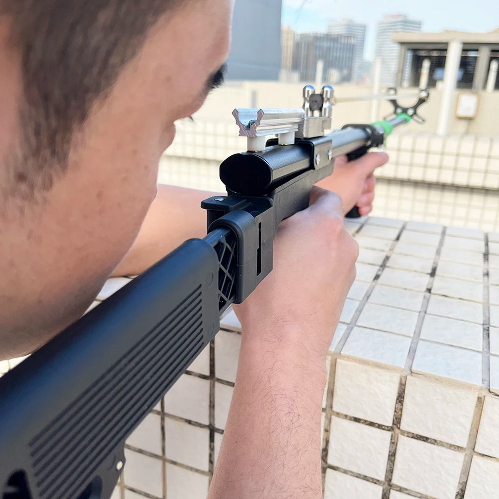 Powerful metal slingshot,