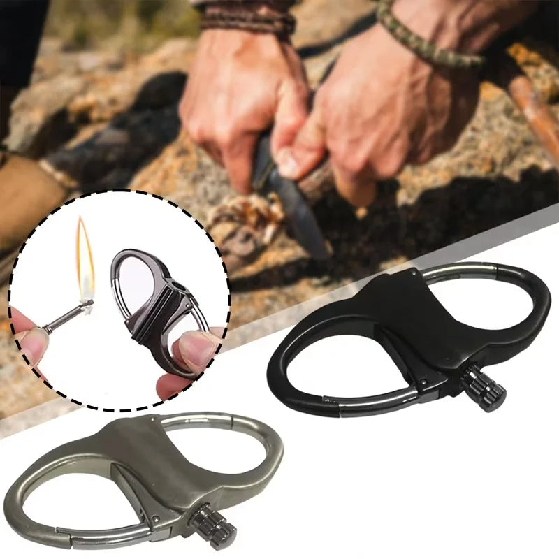 Durable Metal Keychain Fire Starter Requires No Batteries.