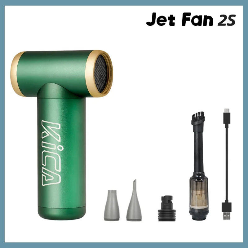 KiCA JetFan 2S Portable Air Blower 117000RPM Rechargeable Mini Fan,