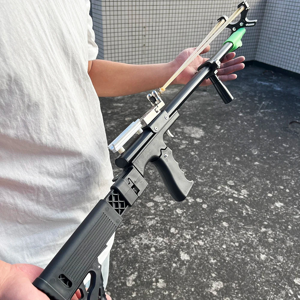 Powerful metal slingshot,