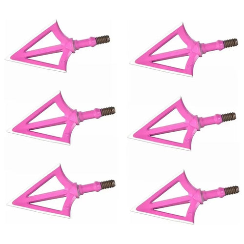 6Pcs Hunting Broadheads 100 Grain Stainless Steel