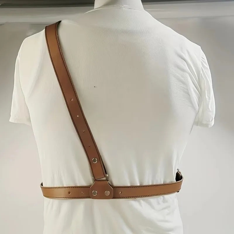 Tactical Underarm Shoulder Holster PU Leather Adjustable Strap Universal Concealed Carry Pistol Holster for Outdoor Hunting
