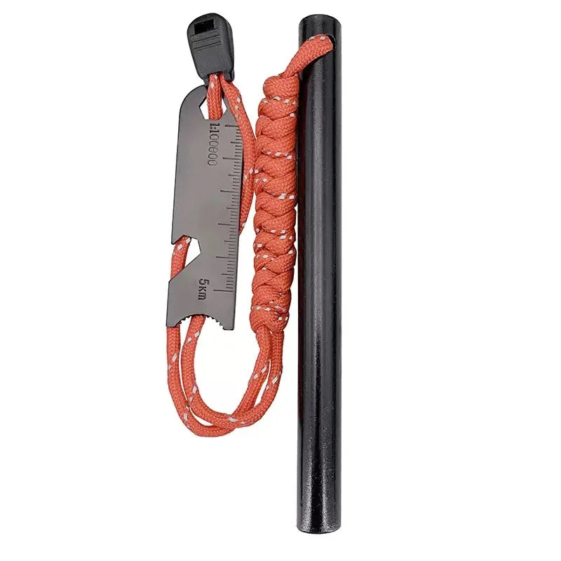 Bear Grylls Survival Fire Starter Magnesium Flint Rod Portable Emergency Firesteel Kit