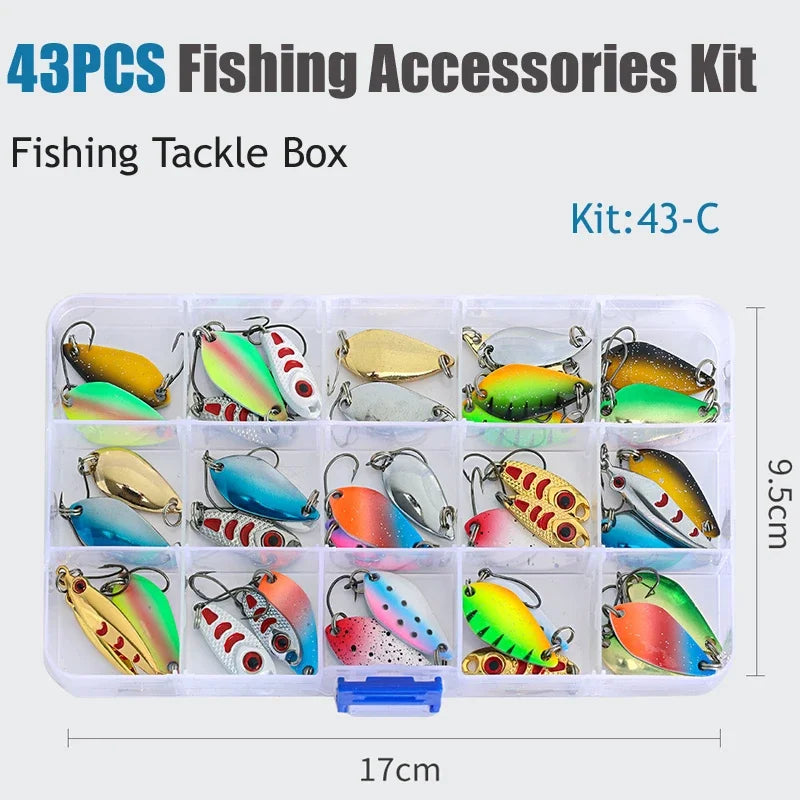 Professional Multi-Color Sequined Metal Lure Set,