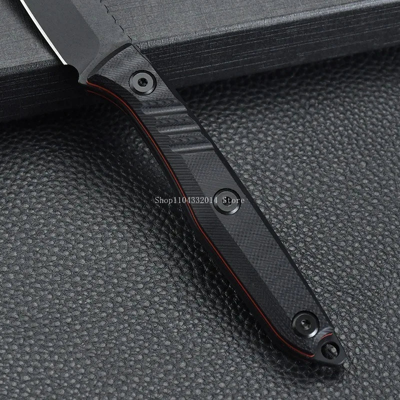 Outdoor Straight Knife EDC Jungle Adventure Climbing Knives G10 Handle