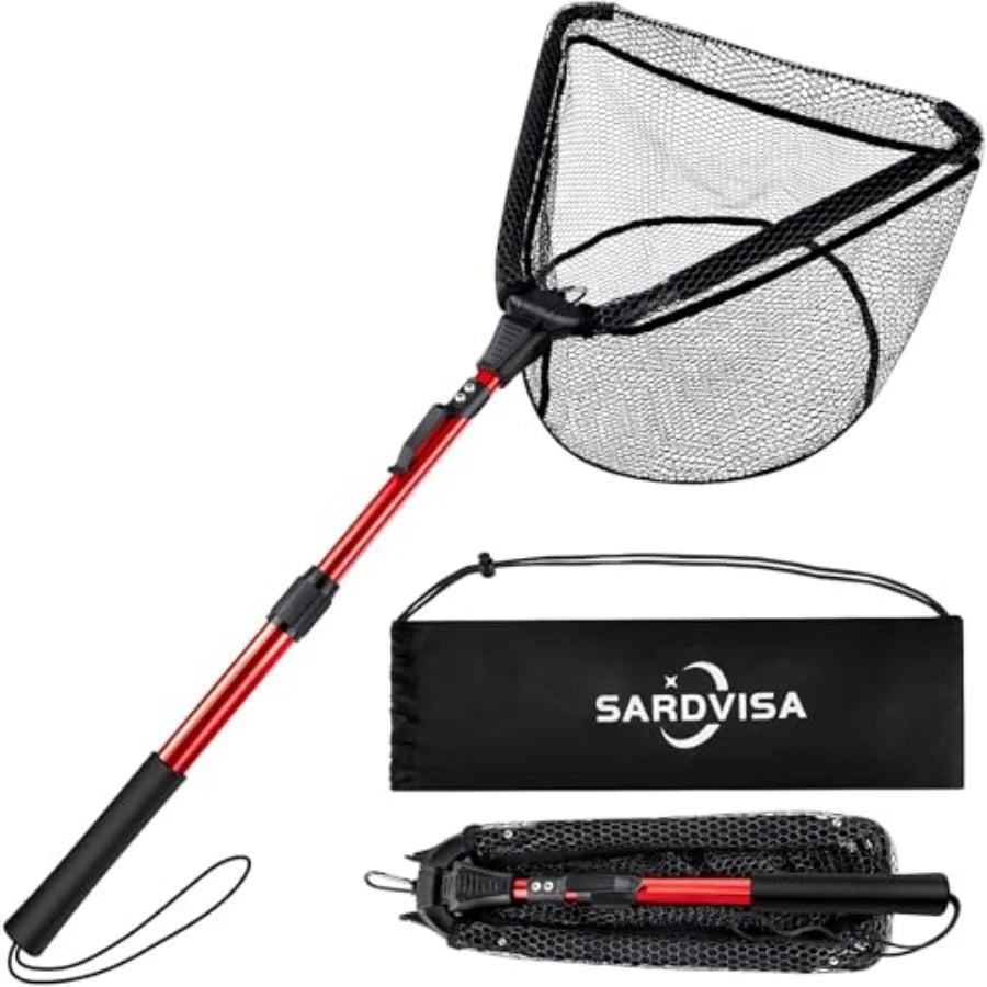 Upgraded Foldable Floating Fishing Net,