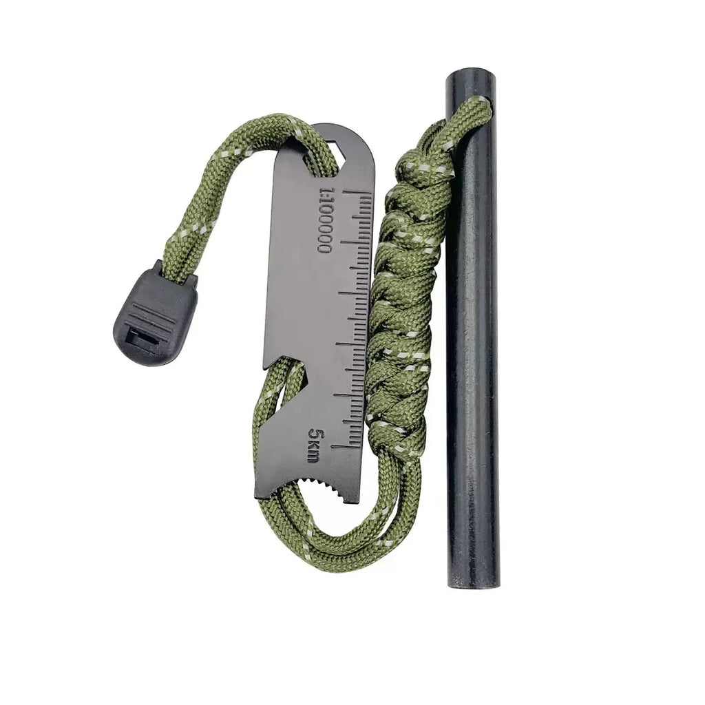 Bear Grylls Survival Fire Starter Magnesium Flint Rod Portable Emergency Firesteel Kit