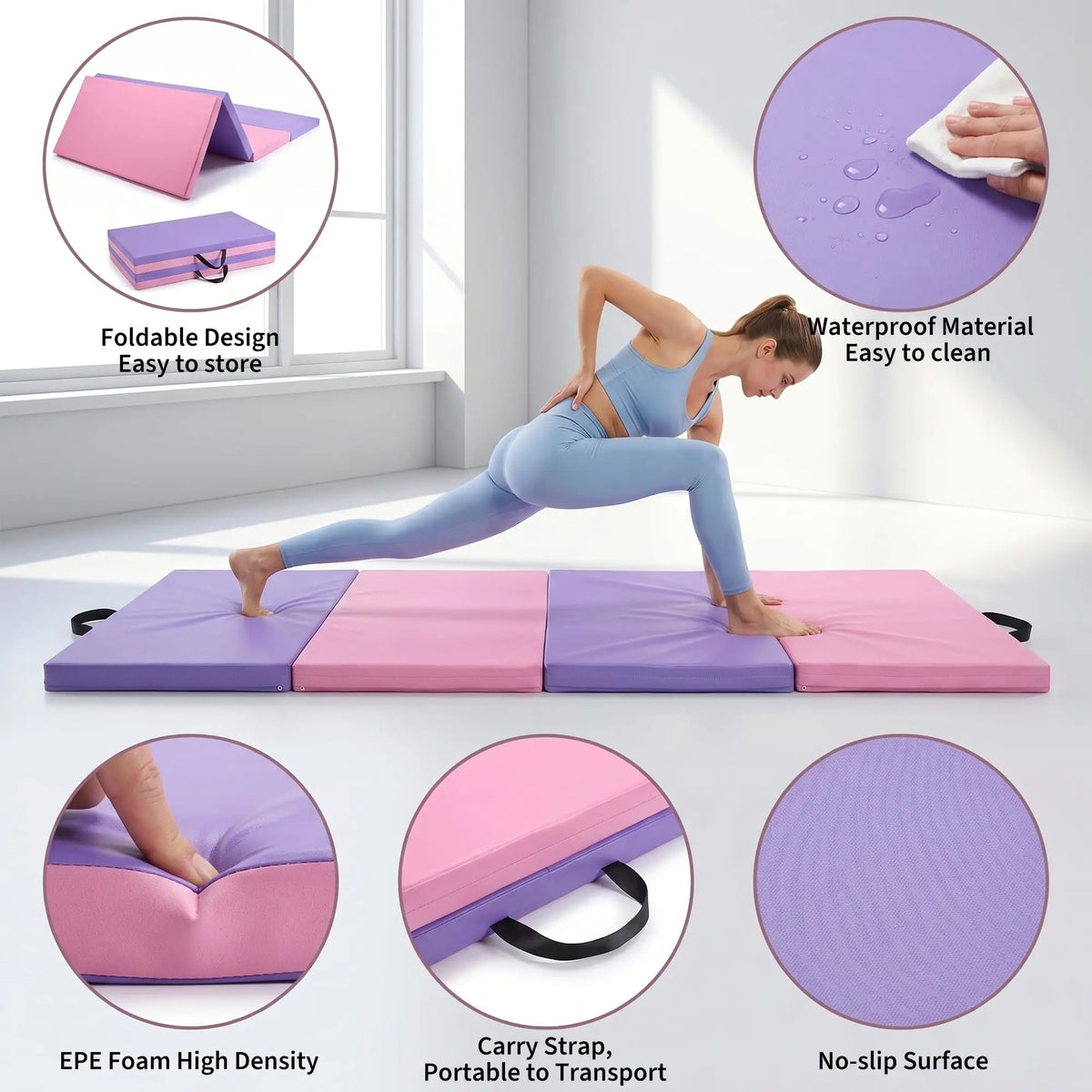 6x3 Ft Gymnastics Mat,