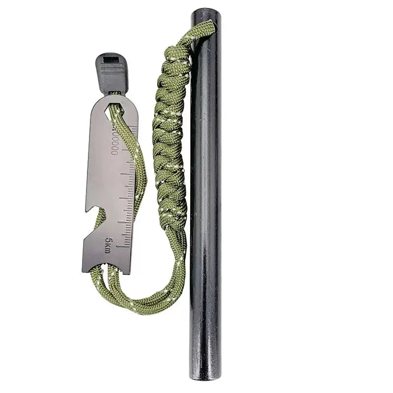 Bear Grylls Survival Fire Starter Magnesium Flint Rod Portable Emergency Firesteel Kit