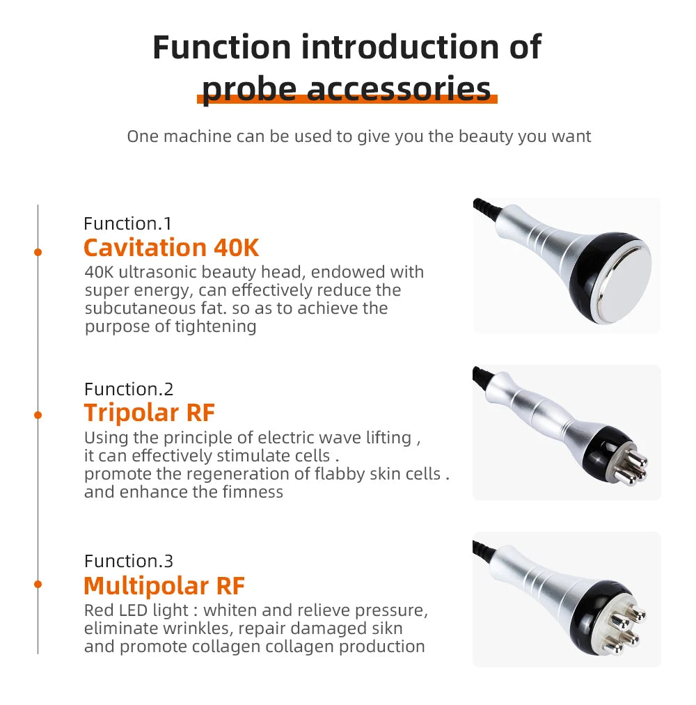3 In 1 Uasonic Cavitation Machine