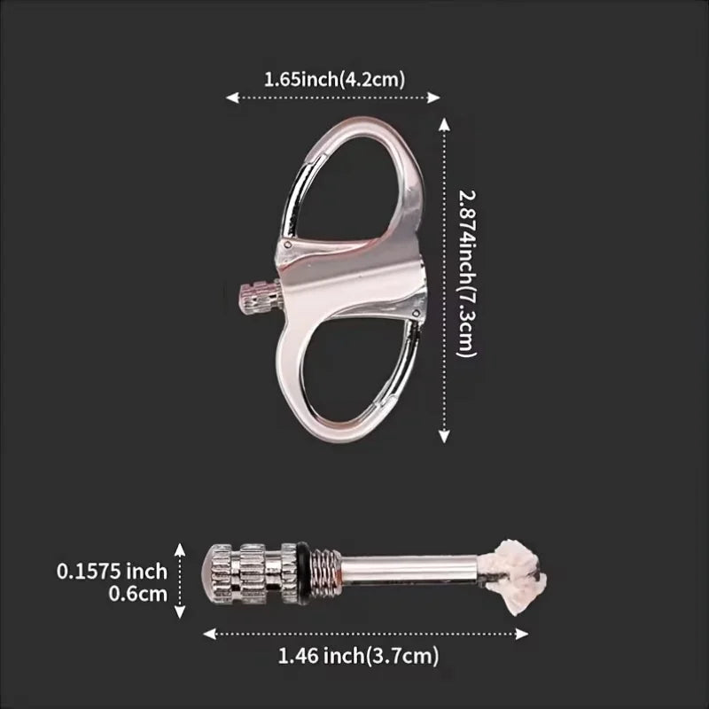 Durable Metal Keychain Fire Starter Requires No Batteries.