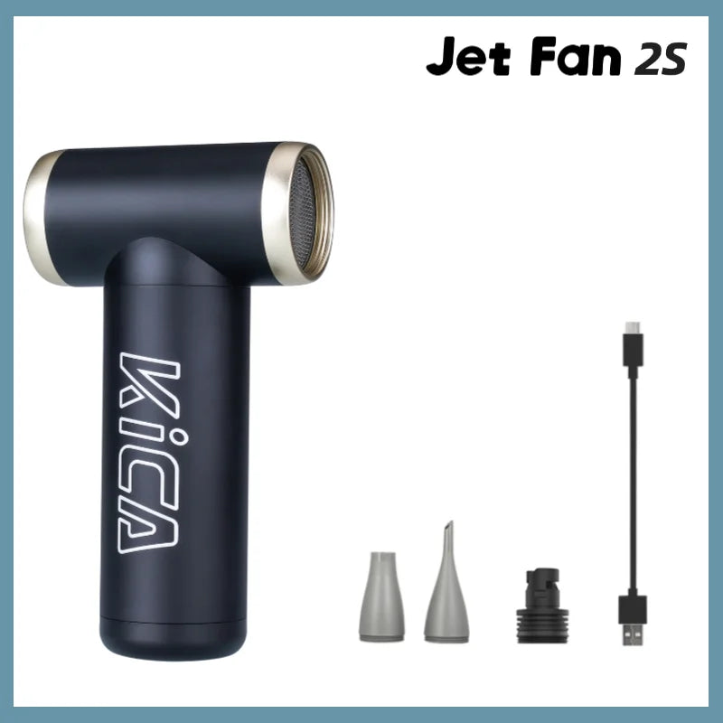 KiCA JetFan 2S Portable Air Blower 117000RPM Rechargeable Mini Fan,