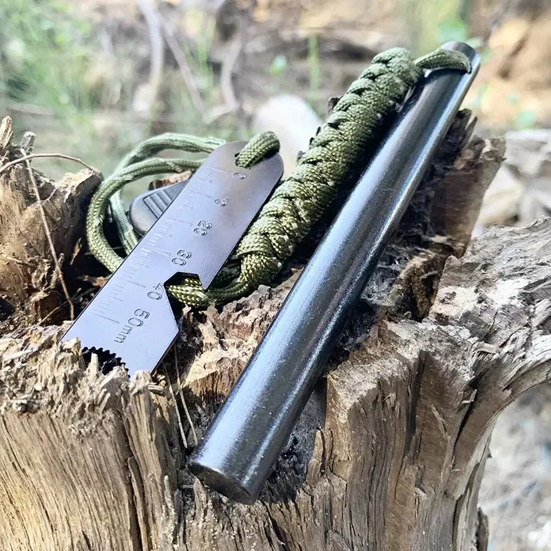 Bear Grylls Survival Fire Starter Magnesium Flint Rod Portable Emergency Firesteel Kit