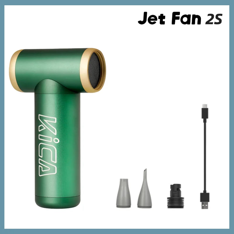 KiCA JetFan 2S Portable Air Blower 117000RPM Rechargeable Mini Fan,