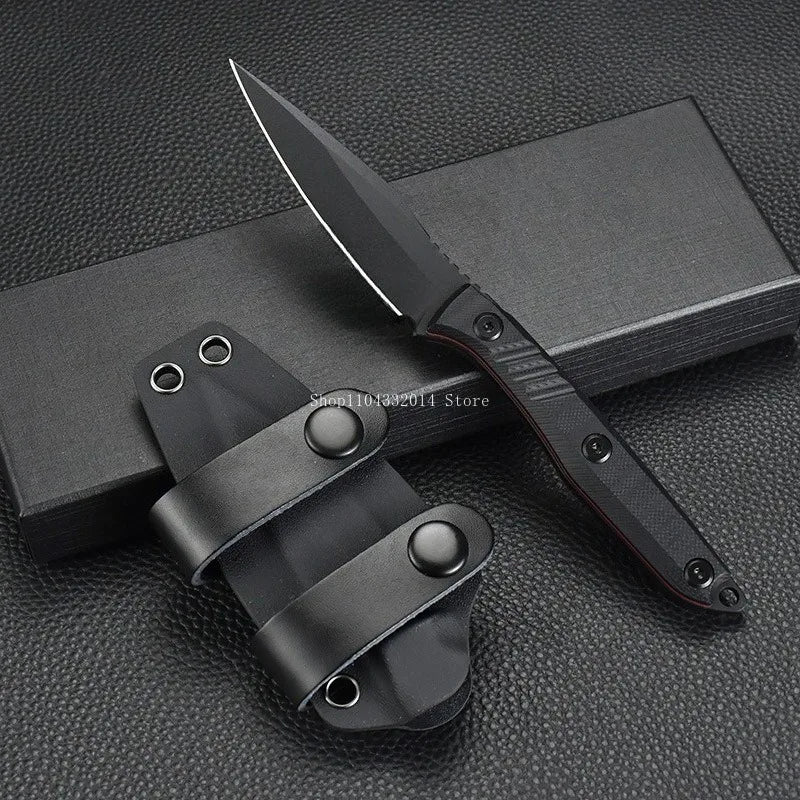 Outdoor Straight Knife EDC Jungle Adventure Climbing Knives G10 Handle