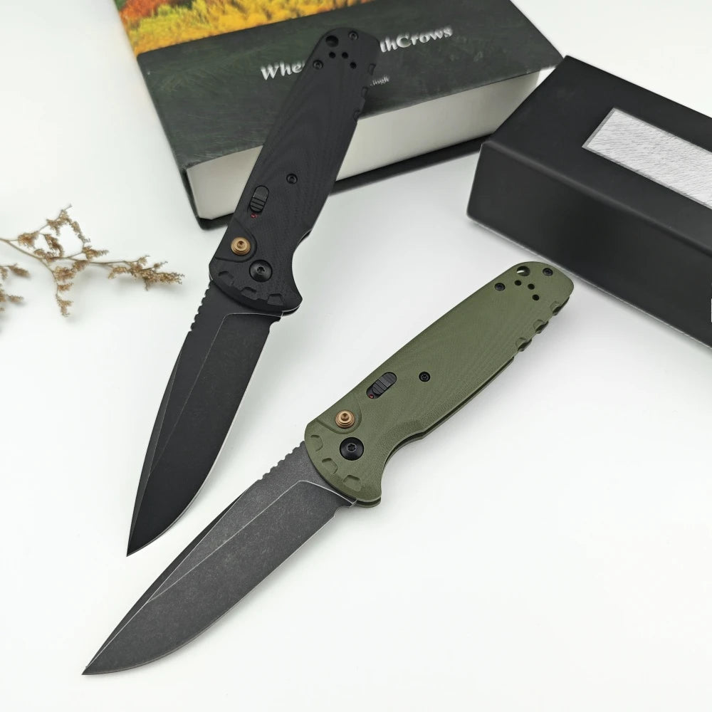 BM 4300 Folding Knife G10 Handle Wilderness Exploration