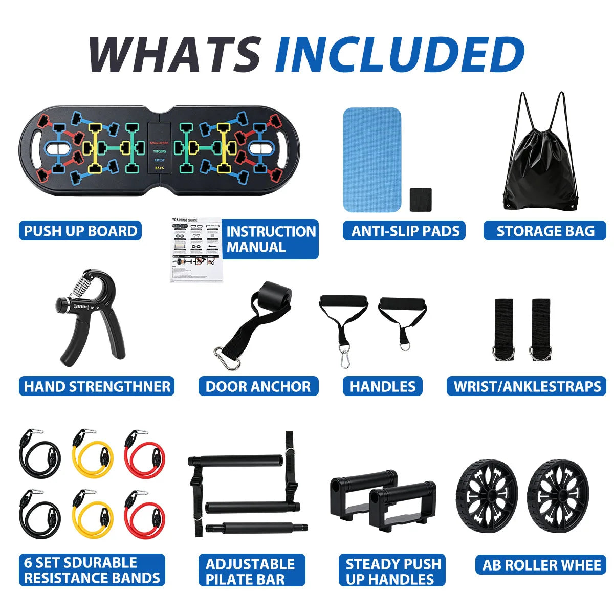 20 in 1 Portable Home Gym Workout Set