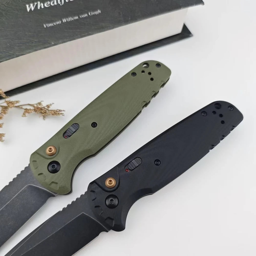 BM 4300 Folding Knife G10 Handle Wilderness Exploration