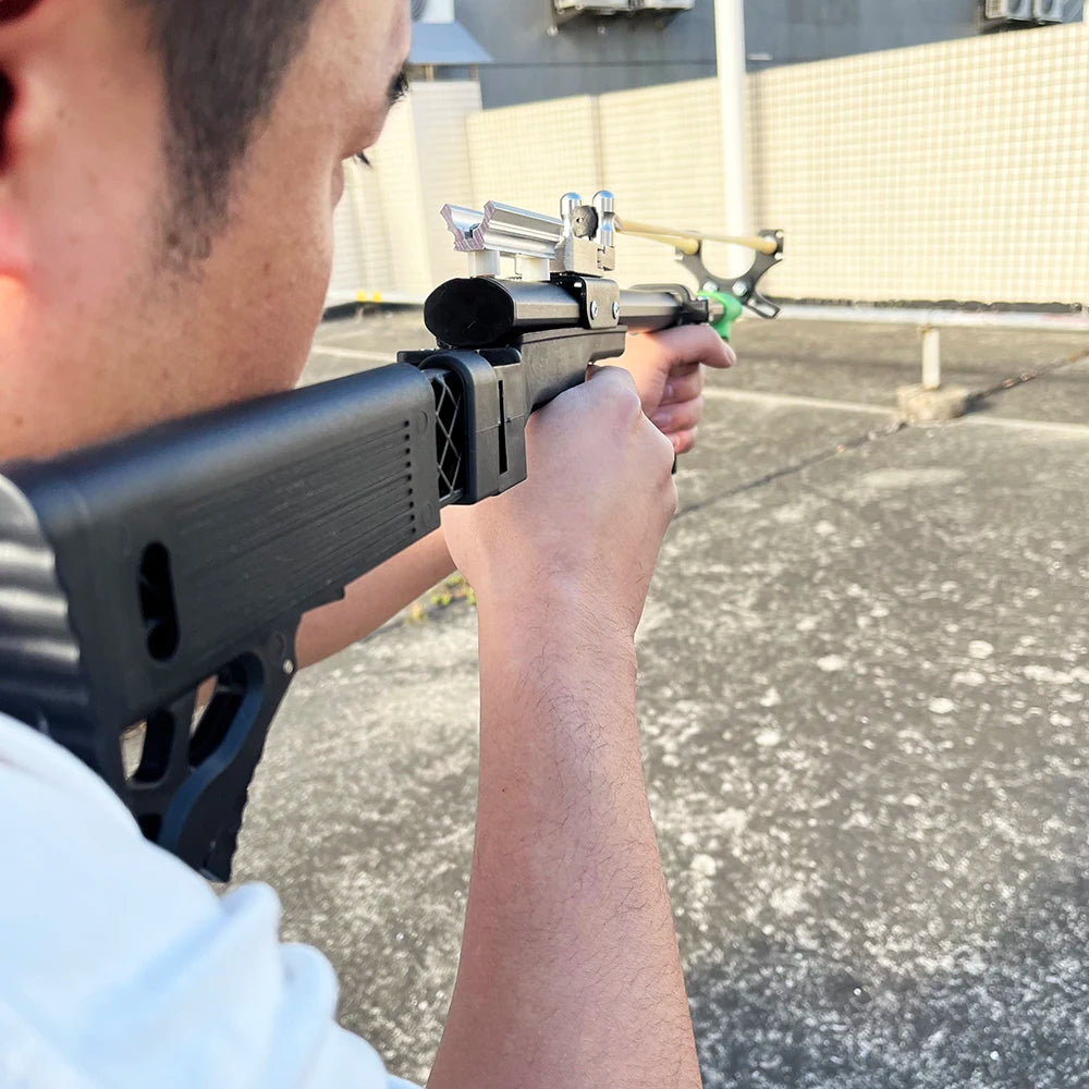 Powerful metal slingshot,
