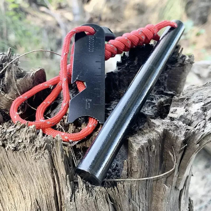 Bear Grylls Survival Fire Starter Magnesium Flint Rod Portable Emergency Firesteel Kit