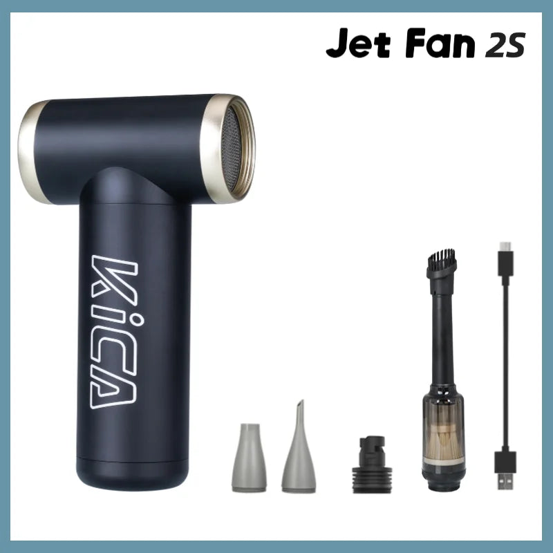 KiCA JetFan 2S Portable Air Blower 117000RPM Rechargeable Mini Fan,