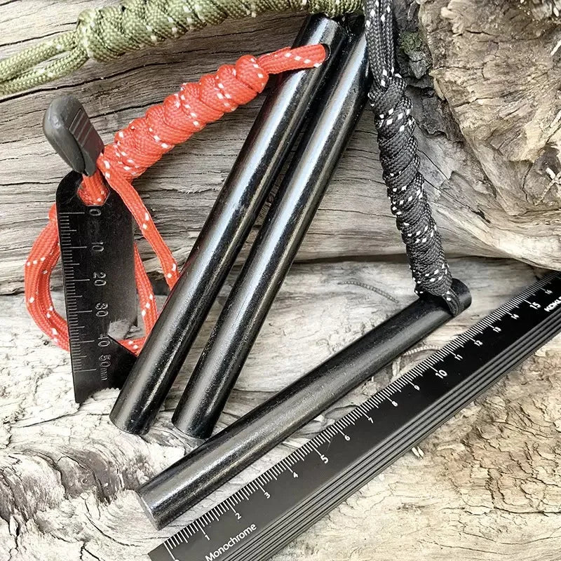Bear Grylls Survival Fire Starter Magnesium Flint Rod Portable Emergency Firesteel Kit