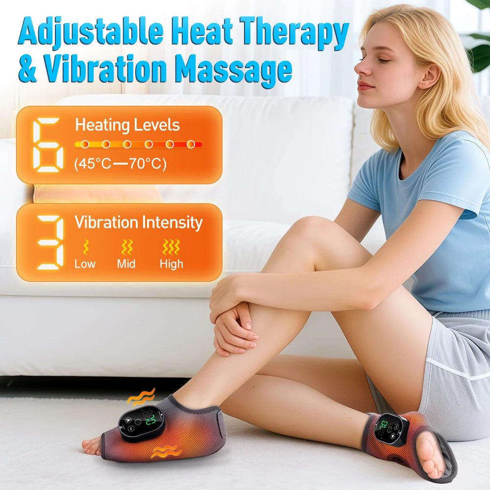 Electric 3-in-1 Ankle Calf Foot Vibration Massager