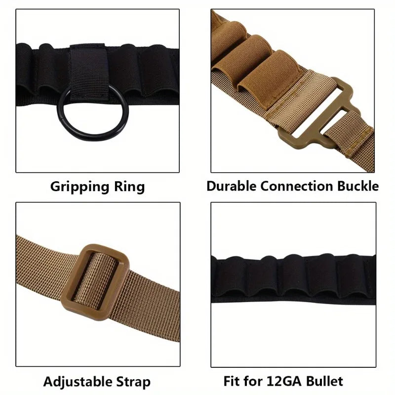 Tactical 25 Rounds Ammo Shell Holder Belt