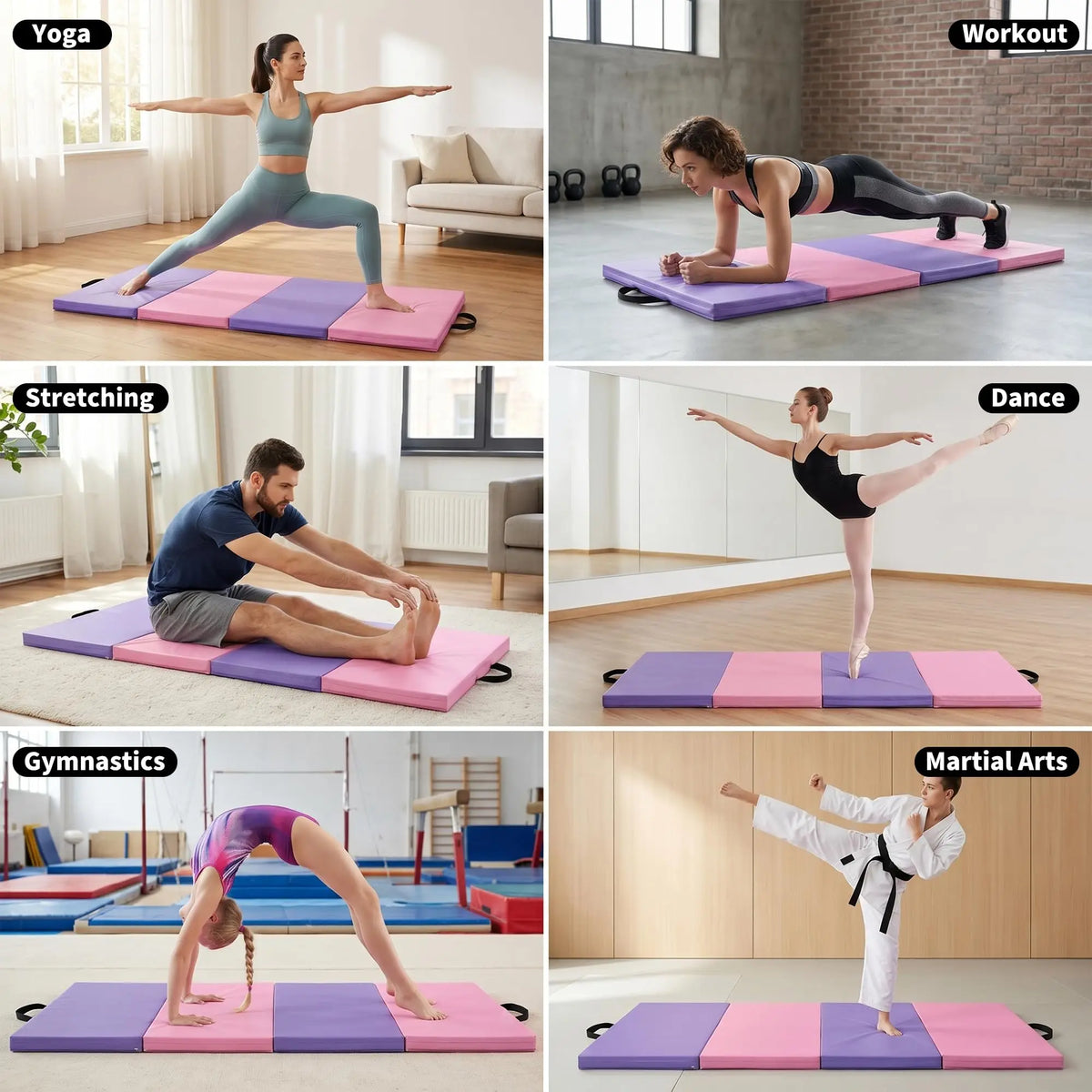 6x3 Ft Gymnastics Mat,
