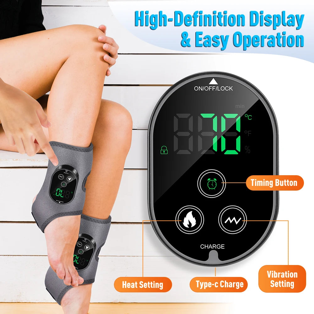 Electric 3-in-1 Ankle Calf Foot Vibration Massager