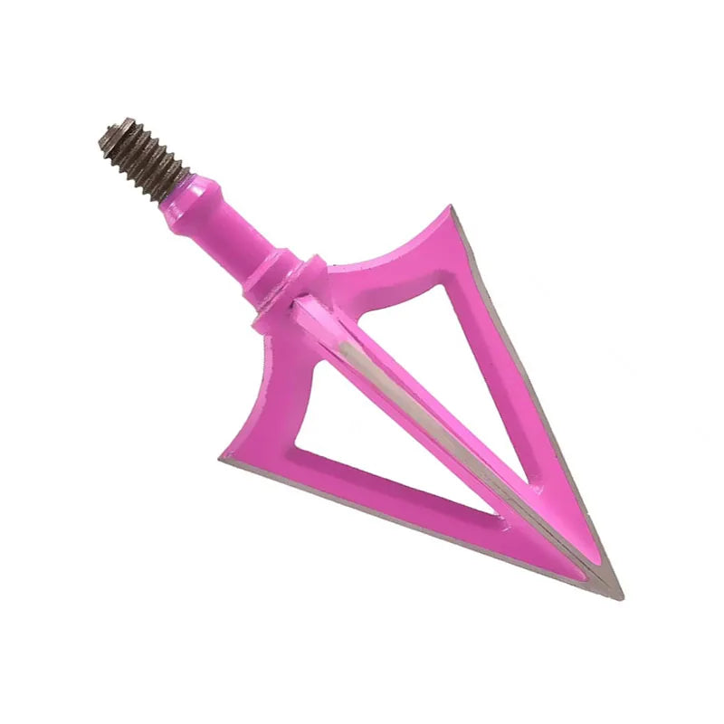 6Pcs Hunting Broadheads 100 Grain Stainless Steel