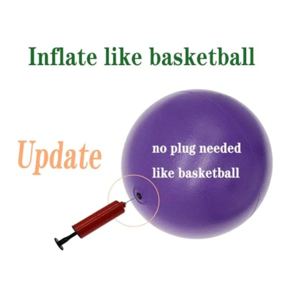 Small Exercise Ball Between Knees, 6 inch Pilates Ball