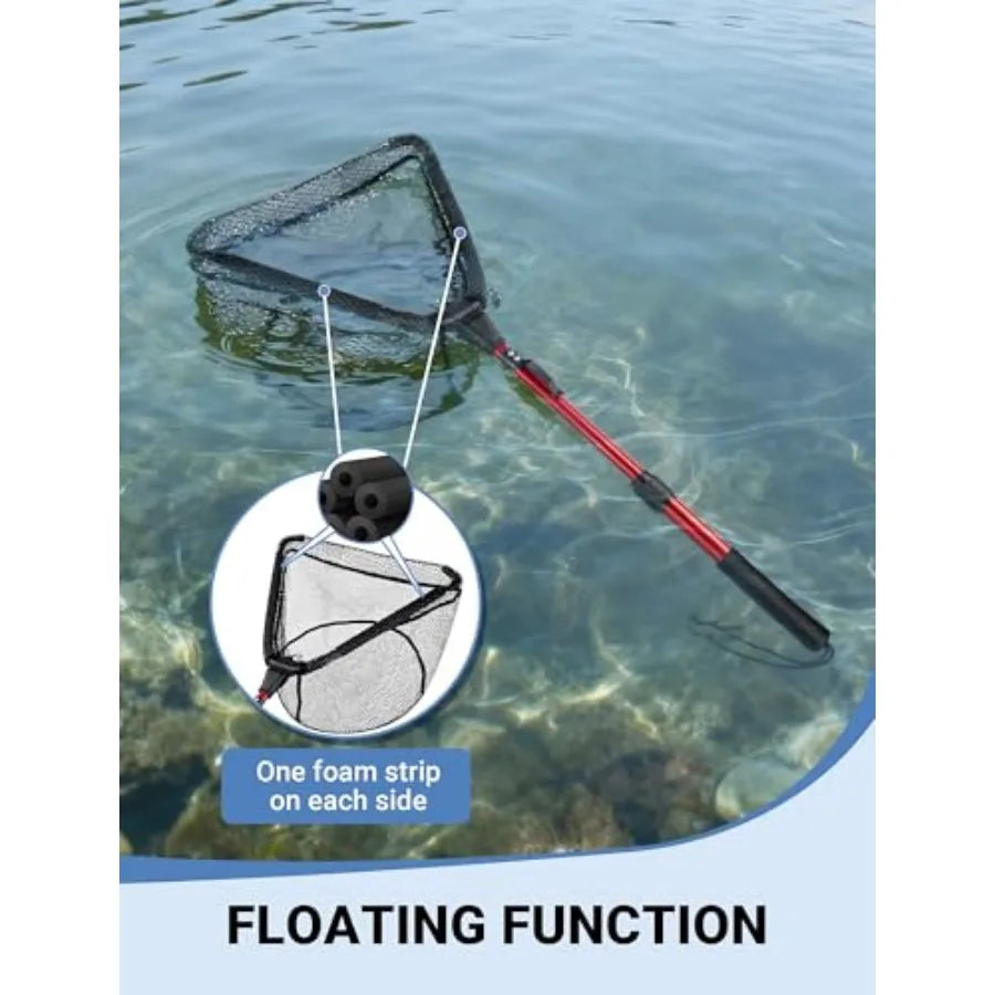 Upgraded Foldable Floating Fishing Net,