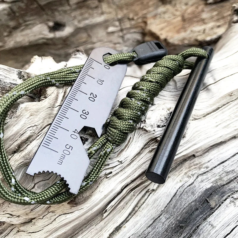 Bear Grylls Survival Fire Starter Magnesium Flint Rod Portable Emergency Firesteel Kit