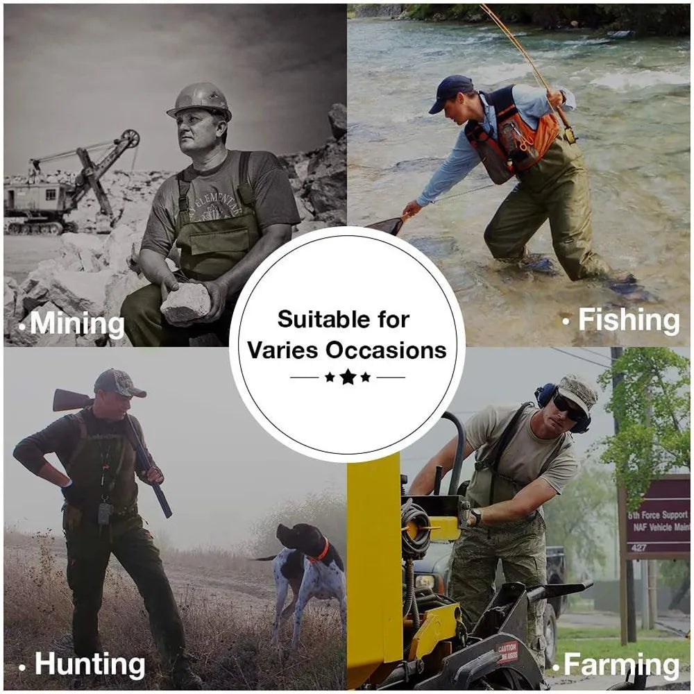 Night Cat Waterproof Fishing Waders: Hunting Chest Waders with Bootfoot and Belt