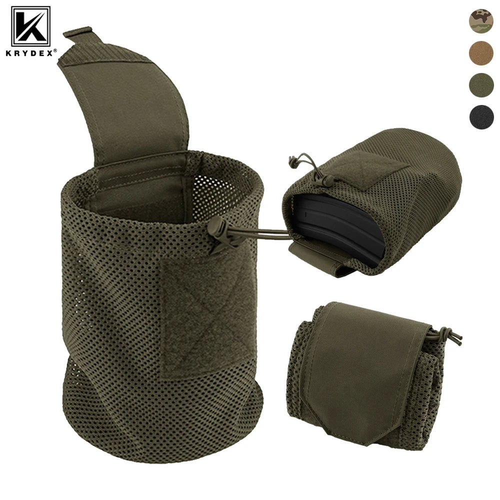 Nylon Tactical  Roll Up Mesh Dump Pouch