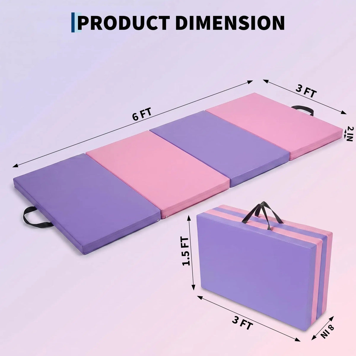 6x3 Ft Gymnastics Mat,