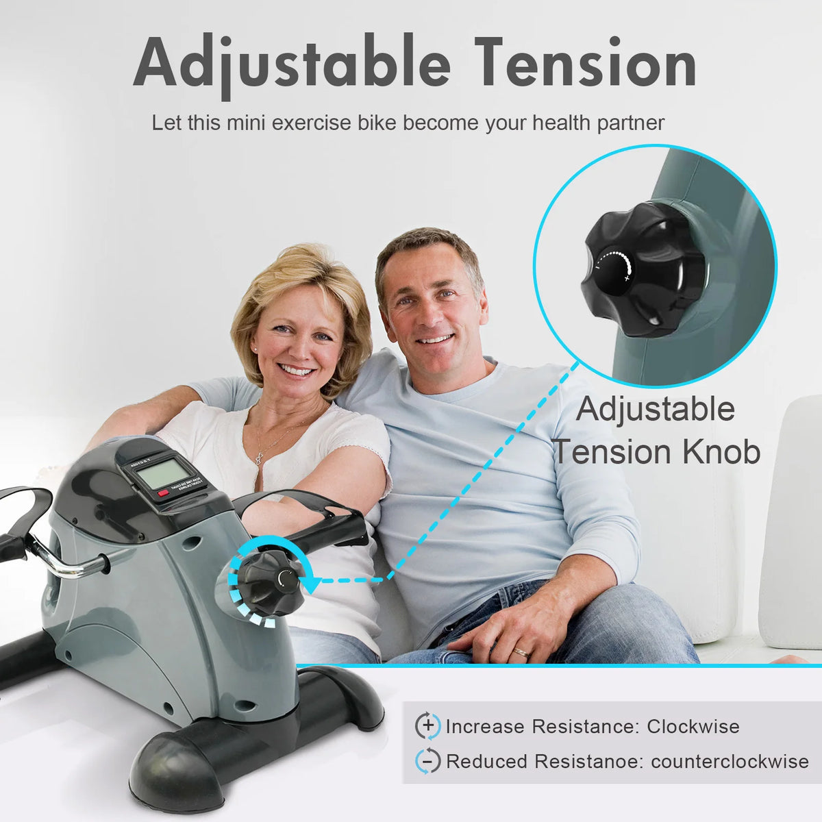 Mini Under Desk Pedal Exerciser Bike