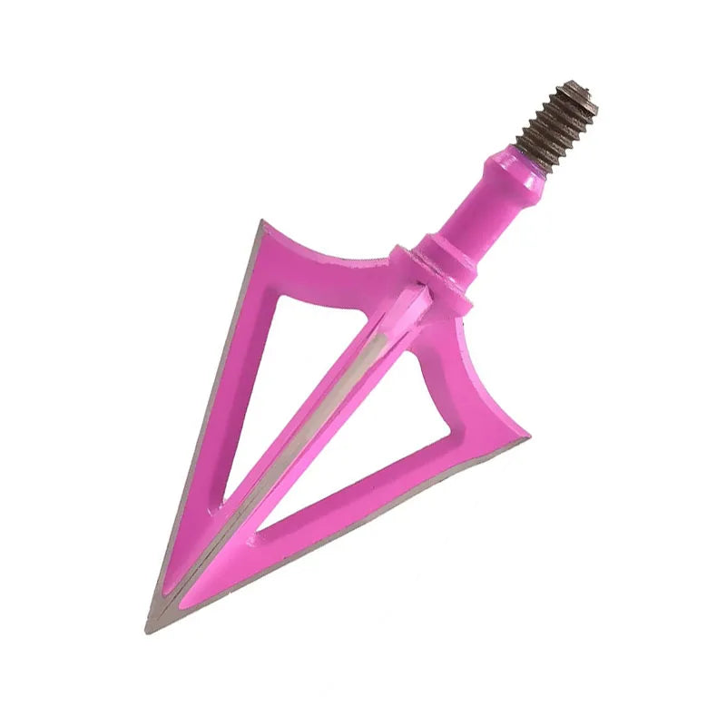 6Pcs Hunting Broadheads 100 Grain Stainless Steel