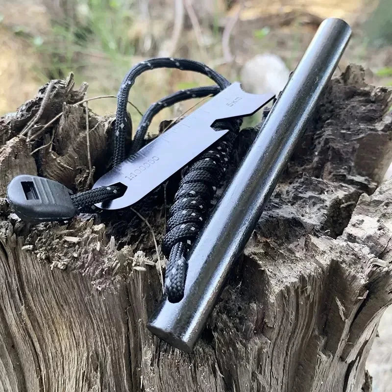Bear Grylls Survival Fire Starter Magnesium Flint Rod Portable Emergency Firesteel Kit