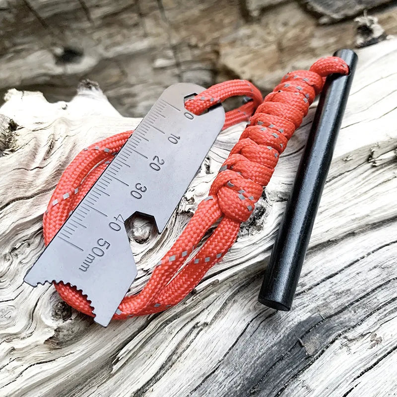 Bear Grylls Survival Fire Starter Magnesium Flint Rod Portable Emergency Firesteel Kit