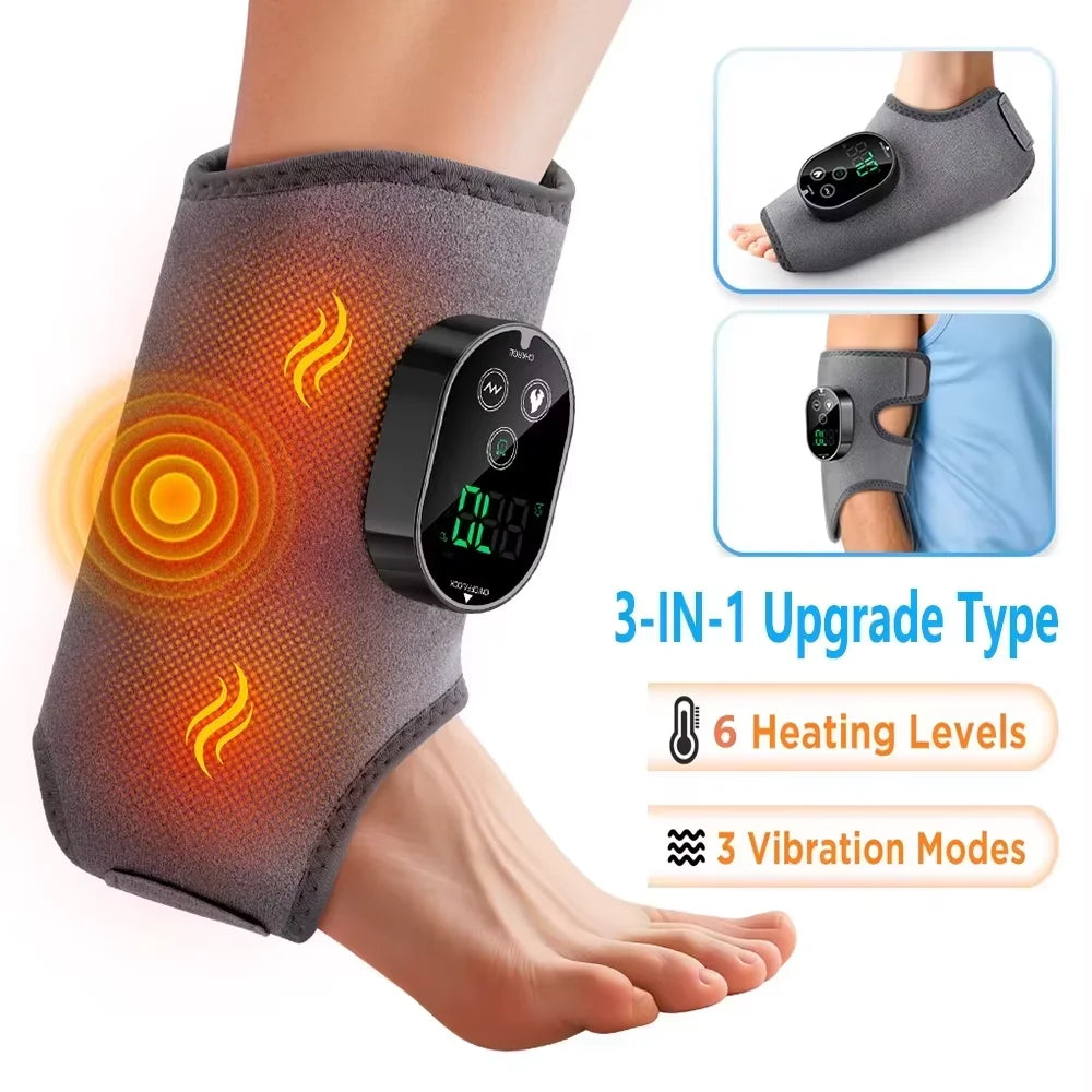 Electric 3-in-1 Ankle Calf Foot Vibration Massager