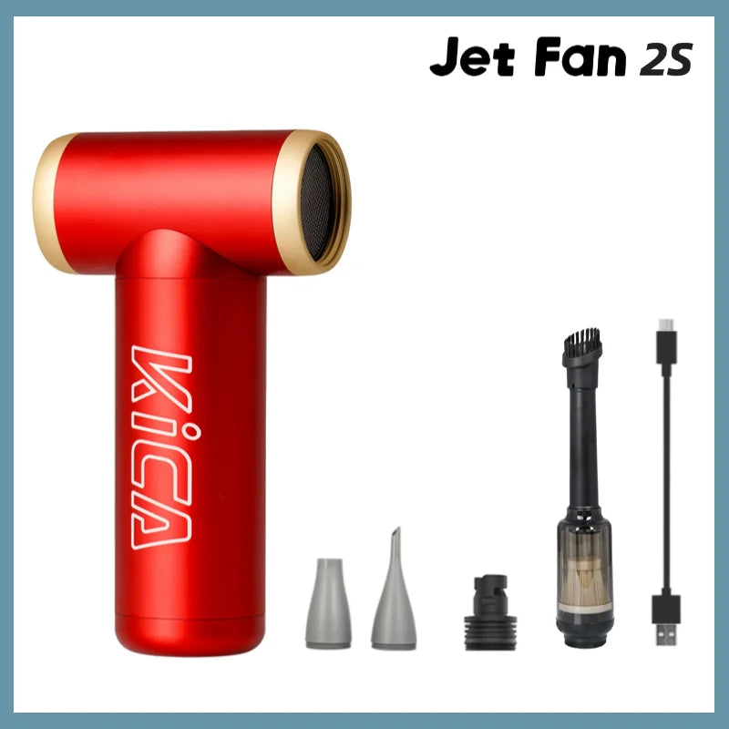 KiCA JetFan 2S Portable Air Blower 117000RPM Rechargeable Mini Fan,